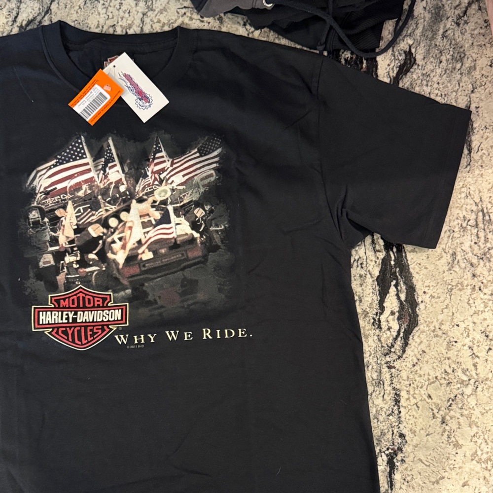 Harley-Davidson Black 'Why We Ride' Tee